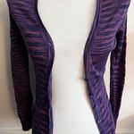M by Missoni • Purple Mini Stripe Pattern Cardigan Size XS Photo 0