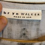 Bryn Walker  Blouse Women's Size Small Linen Tie Dye oversized Black White Photo 3