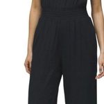 prAna New! Fernie Wide Leg Jumpsuit Black Modal Beach Flowy Womens Size XS Photo 0