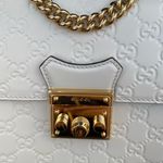 Gucci Authentic ssima Signature Padlock Backpack white Photo 5