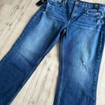 Silver Jeans NWT  Frisco Straight Leg Jeans Sz 30 High Rise Dark Wash Distressed Photo 5