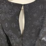 Daytrip  Sz M Romper Maxi Dress Short Cap Sleeve Deep V-neck Keyhole Back Duster Photo 6