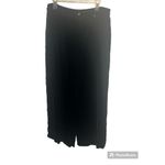 Sundance ✨ Crushed Velvet Silk Blend Wide Leg Black Sz 14 Pants✨ Photo 4