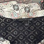 Signature Studio  Ivory Dress w Floral & Lace & Tassels 3/4 Sleeve Large Photo 3