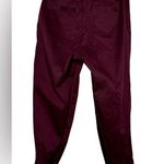 Proenza Schouler White Label Women Burgundy Cotton & Linen Tapered Pant Photo 4