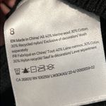 Lululemon Merino Wool Blend Ribbed Crewneck Sweater Black Size 8 Cotton Top Photo 6