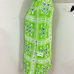 Vintage 60’s Bob Atkinson Lime Green Bandana print Mini Dress S Photo 1