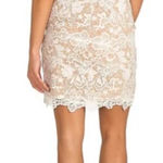 Guess  Nude Lined White Lace Mini Dress size Small Bride Bachelorette SL Tyela Photo 0