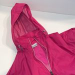 Columbia Jacket Womens Medium Pink Windbreaker Raincoat Full Zip Hooded Active Photo 8