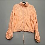 Free People Movement Free People FP Movement Way Home Ruched Out Packable Jacket Windbreaker Womens L Photo 1