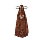 Anthropologie halter maxi dress XL tiger print sleeveless boho resort style Photo 3