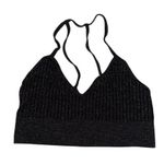 Anthropologie Black Glittery Strappy Bralette- Photo 0