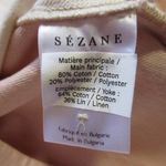Sézane NWT Sezane Will in Ecru Rose Beige Patchwork Denim Chore Jacket XXS 2XS Photo 3
