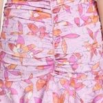 Isabel Marant Jupe Milendi Pink Floral Print Ruched Mini Skirt Sz 42 / US 10 NEW Photo 1