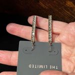 The Limited  Gold Rhinestone Drop Earrings Photo 0