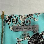 Danny & Nicole  aqua mint size 14 sleeveless floral a-line dress zips up back Photo 7