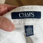 CHAPS  White Jean Capris Photo 4
