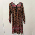 Johnny Was FOR LOVE & LIBERTY Silk Mandala Printed Boho Dress Photo 1