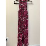 Anthropologie Maeve Kelli Halter Maxi Dress Pink Small Photo 2