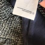 Vince  Silk Button Down Black White Red Long Sleeve Shirt Women's Size S Photo 8