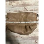 SAS Leather Shoulder Bag Purse Taupe Vintage Neutral Tan Photo 8