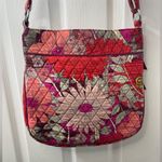 Vera Bradley Bag Triple Zip Hipster Crossbody Bohemian Blooms Retired Coral Photo 5