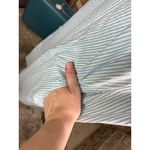 Adonna house dress searsucker floral house dress pink blue pastel collared snap front Photo 3