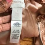 Chico's Chico’s Blush Pink Satin Bomber Jacket Photo 2