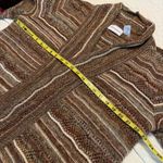 Alfred Dunner Open Front Sweater Cardigan Neutral Tone Women’s Sz Large Metallic Brown Photo 5