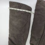 Lime Light Joaquin Faux Suede Studded Knee High Tall Gray Riding Boots Size 9 Brown Photo 2