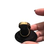 Navajo AR Yaz Rainbow Solar Quartz Native American Oval Gemstone Ring 8.5 Red Photo 3