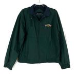 Port Authority  | Vintage Green Embroidered US/UK Flag "MG" Vented Rain Jacket M Photo 0