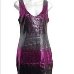 Vintage Y2K Jeweled Tone Sequin Color Block Mini Slip Dress Medium Gold Photo 12