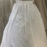 White cotton great for the beach maxi skirt with lace detailing Size M Photo 1