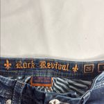 Rock Revival Blue Jean Shorts with Cuffed Hems Photo 5