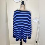 Lane Bryant NTM: Horizontal Stripes Multi Blue Color Oversized Sweater Sz 22/24 Photo 10