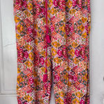 Anthropologie  Lightweight Pull String Waist Floral Harem Pants Large Photo 0