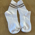 HIGH HEEL JUNGLE Metallic Retro Grip Crew Socks, NWOT Gold Photo 2