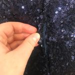 Christina Wu Navy Sequin Dress- Style 22703 Photo 7