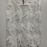 MoolbyYoungZari white sheer lace floral overlay puff sleeve night out party Size L Photo 7