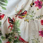 Melonie T Dress Retro‎ Floral Birds Cut Out NO BELT Neckline Cross Neck Size 16 Pink Photo 9