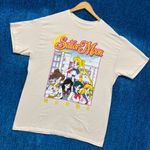 Sailor Moon Anime Cast Graphic Beige T-Shirt Size Large Photo 2