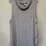 We The Free  Cowl Neck Black and White Knit Tank Top Large Photo 0
