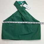 Derek Lam  10 Crosby Chaya Crop Top Halter‎ Size 8 Jade Green Smocked Back NEW Photo 8
