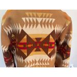 Pendleton Vintage Aztec Navajo Leather Wool blanket ranch car Coat jacket L Photo 5