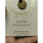Unwritten  Macy's NEW Lucky Horseshoe Gold Flash Plated Genuine Crystal Necklace Photo 4