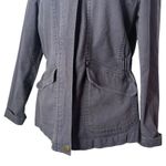Loft ‎ Utility Jacket Womens Size M P Gray Distressed Grunge Cargo Commuter Photo 7