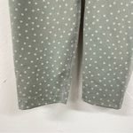 Nike  Dri Fit Green Polka Dot Ruched Cropped Running Pants Leggings M Athletic Photo 2