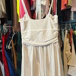 Susana Monaco  Rectangle Wire String Romper in Sugar Photo 3