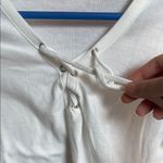 Energie  White Lace-Up Women's Top Photo 3